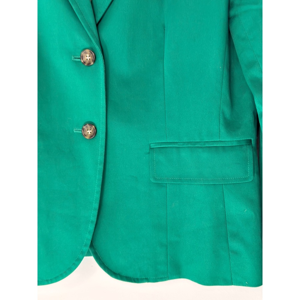 Banana Republic Green Blazer Women's Basic Office Work Career Business Size 8 - Picture 6 of 13